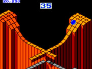 Marble Madness for Sega Master System - The path is narrow at the start of this maze.