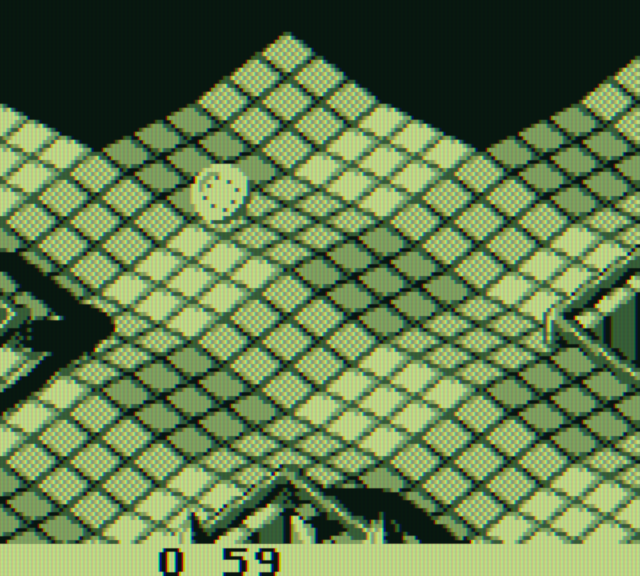Marble Madness Game Boy Screenshot: Game start.