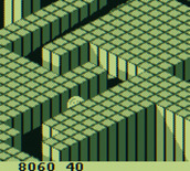 Marble Madness for Game Boy - Navigating a narrow path...