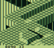 Marble Madness for Game Boy - Avoid the acid puddles...