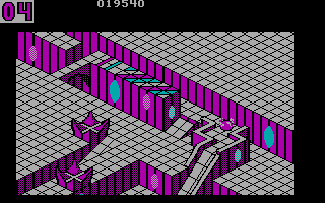 Marble Madness IBM PC/Compatibles Screenshot: Hurry, only four seconds left!