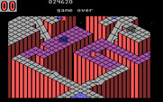 Marble Madness for IBM PC/Compatibles - Game over.