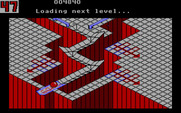 Marble Madness for IBM PC/Compatibles - Level complete, loading the next level.