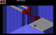 Marble Madness for IBM PC/Compatibles - Careful on this maze, the path gets treacherous.