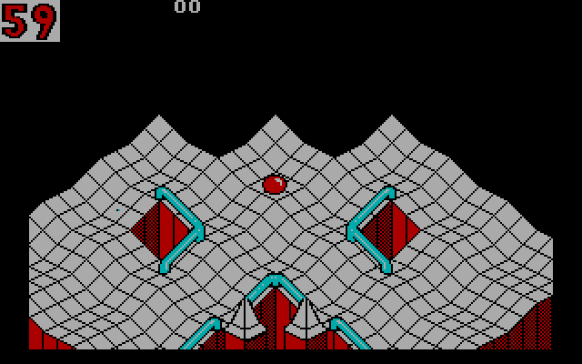 Marble Madness IBM PC/Compatibles Screenshot: The game begins here.