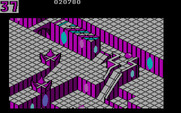 Marble Madness for IBM PC/Compatibles - Paths frequently become narrow and tricky to navigate.