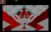 Marble Madness for IBM PC/Compatibles - Heading down the path of the first maze.