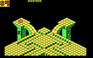 Marble Madness for IBM PC/Compatibles - The start of the third maze.