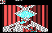 Marble Madness for IBM PC/Compatibles - Parts of the path appear and disappear randomly.