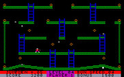 Jumpman Lives! for IBM PC/Compatibles - On this level each time a block hits you Jumpman will jump randomly.