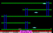 Jumpman Lives! for IBM PC/Compatibles - One of the invaders knocked me off of the platform...