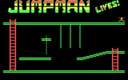 Jumpman Lives! for IBM PC/Compatibles - Title screen.