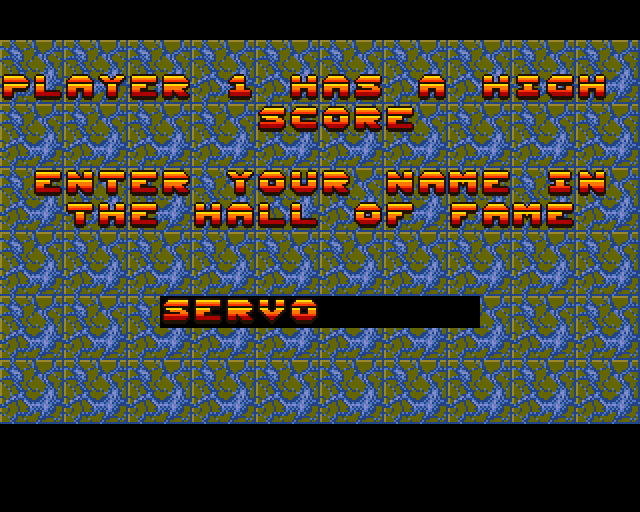 Blood Money Amiga Screenshot: A new high score!