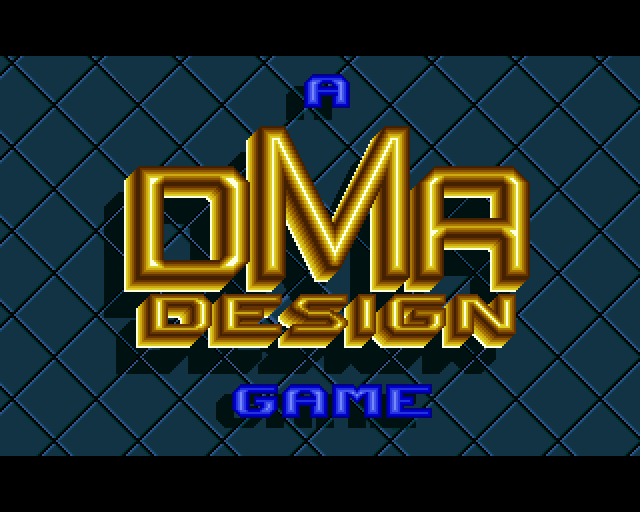 Blood Money Amiga Screenshot: DMA Design logo.