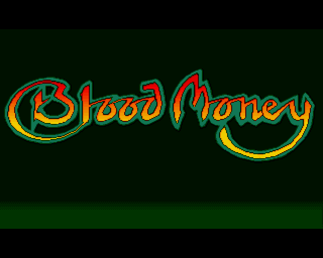 Blood Money Amiga Screenshot: Title screen.