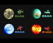Blood Money for Amiga - Select the world you want to start with.