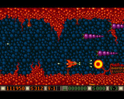 Blood Money for Amiga - Start of the fourth world.