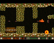 Blood Money for Amiga - The path to navigate through is sometimes narrow...