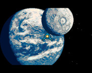 Blood Money for Amiga - Introduction; approaching a planet!