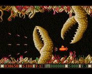 Blood Money for Amiga - Multiple claws attack at once...