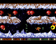 Blood Money for Amiga - You can choose the high road or the low road here...