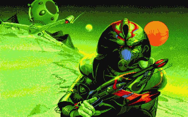 Blood Money Atari ST Screenshot: Loading screen.