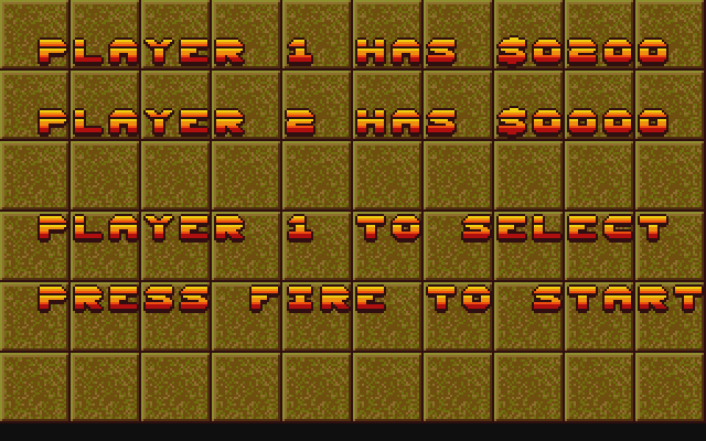 Blood Money Atari ST Screenshot: Press fire to start!