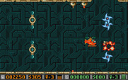 Blood Money for Atari ST - Blasting some opoonents...