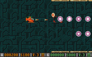 Blood Money for Atari ST - Start of world one.