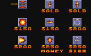 Blood Money for Atari ST - Here are the items you can purchase.