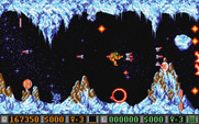 Blood Money for Atari ST - Blasting my way through a narrow passageway...