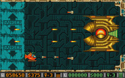 Blood Money for Atari ST - The first end of level boss.