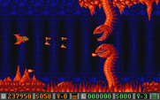 Blood Money for Atari ST - Some serpents appear from the fire...
