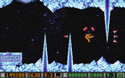 Blood Money for Atari ST - Giant spikes rapidly appear from nowhere...