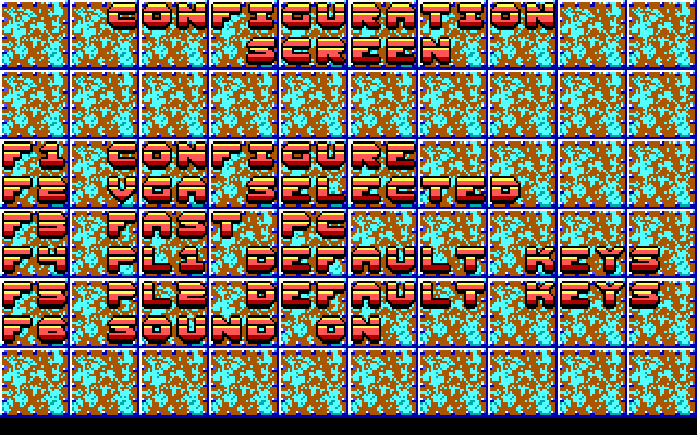 Blood Money IBM PC/Compatibles Screenshot: Configuration screen.