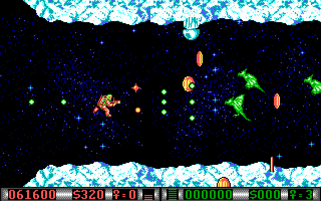 Blood Money IBM PC/Compatibles Screenshot: Start of the third world.
