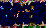 Blood Money for IBM PC/Compatibles - After shooting certain enemies coins can be collected to earn money.