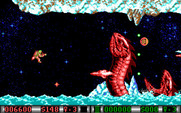 Blood Money for IBM PC/Compatibles - Giant serpents emerge from the icy waters!