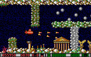 Blood Money for IBM PC/Compatibles - Navigating through a sunken city.