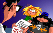 Maniac Mansion: Day of the Tentacle for IBM PC/Compatibles - Bernard reads a letter...