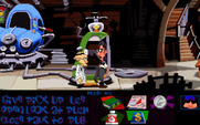 Maniac Mansion: Day of the Tentacle for IBM PC/Compatibles - Talking with Dr. Fred.