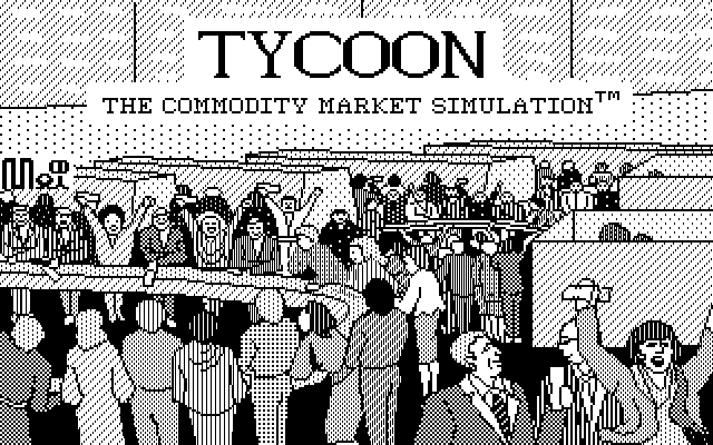 Tycoon: The Commodity Market Simulation IBM PC/Compatibles Screenshot: Title screen 1.
