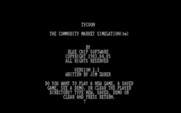 Tycoon: The Commodity Market Simulation for IBM PC/Compatibles - Title screen 2.