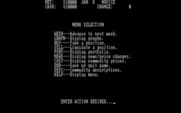 Tycoon: The Commodity Market Simulation for IBM PC/Compatibles - The main action menu; what will you do?