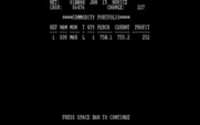Tycoon: The Commodity Market Simulation for IBM PC/Compatibles - My portfolio so far.