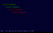 Star Turkey for IBM PC/Compatibles - Title screen.