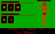 Strip Blackjack for IBM PC/Compatibles - No winner this hand...