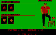 Strip Blackjack for IBM PC/Compatibles - Won a hand...