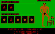 Strip Blackjack for IBM PC/Compatibles - Won with a 5 card charlie!