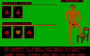 Strip Blackjack for IBM PC/Compatibles - The computer seems surprised that I won.